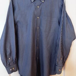 Arrow Blue Striped Men's Shirt 14- 14.5”